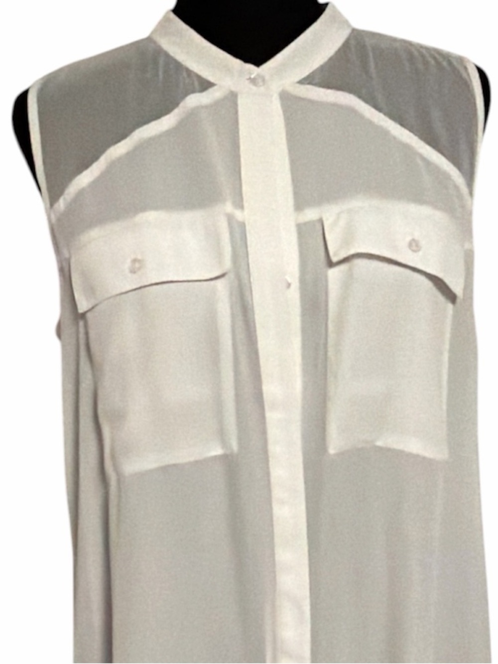 Stunning Sleeveless Tunic Blouse